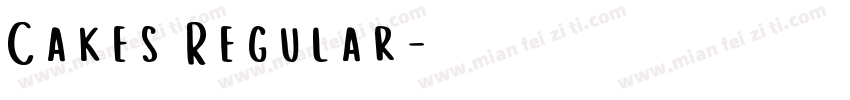 Cakes Regular字体转换